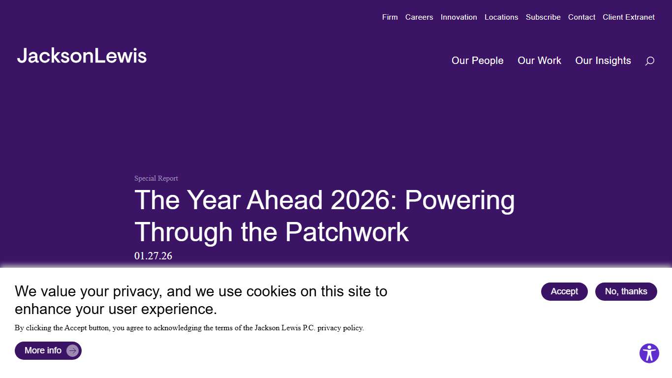 The Year Ahead 2026: Powering Through the Patchwork - Jackson Lewis